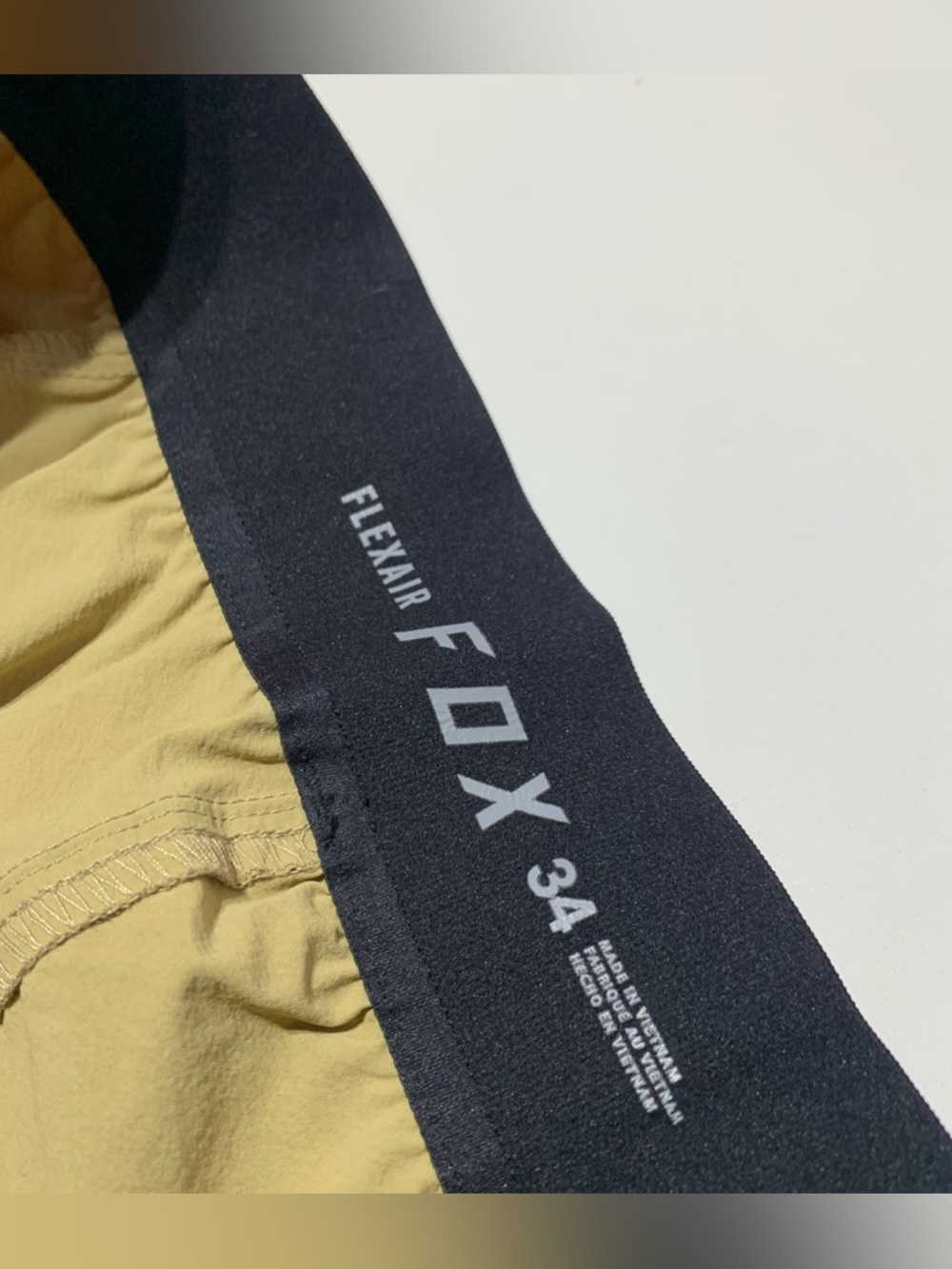 Fox Flexair Pants Mens Size 34 x 32 Tan Mountain Bike Motocross Zippered Pockets - Picture 5 of 7